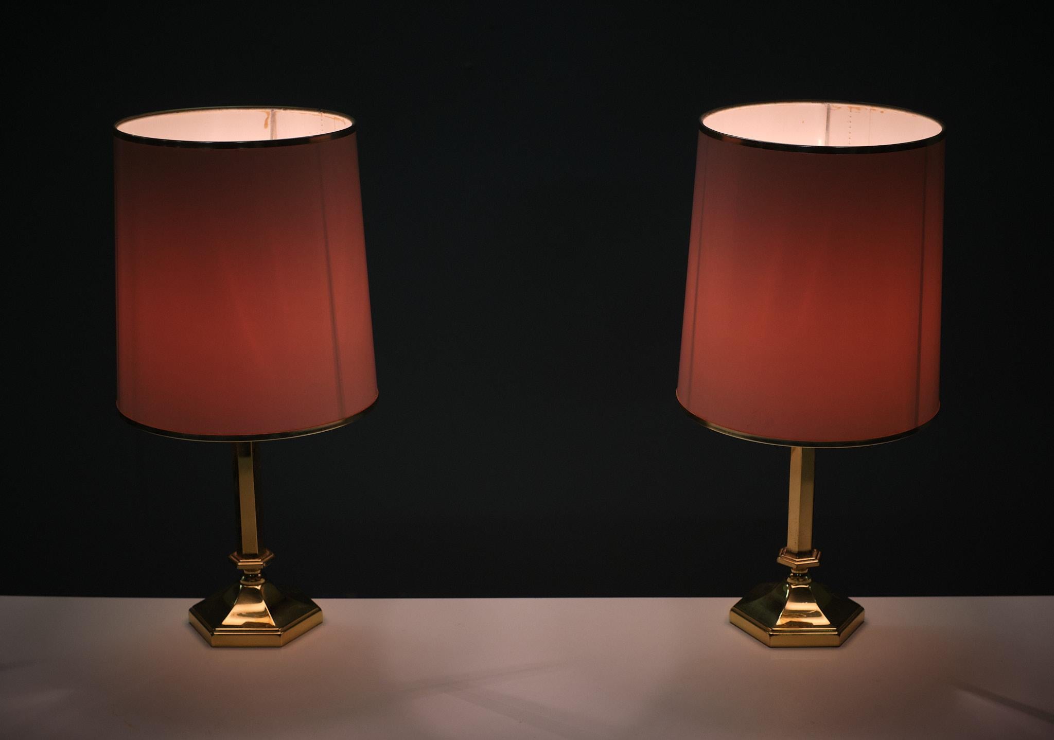 Herda Hollywood Regency Table Lamps  1970 Holland  For Sale 1