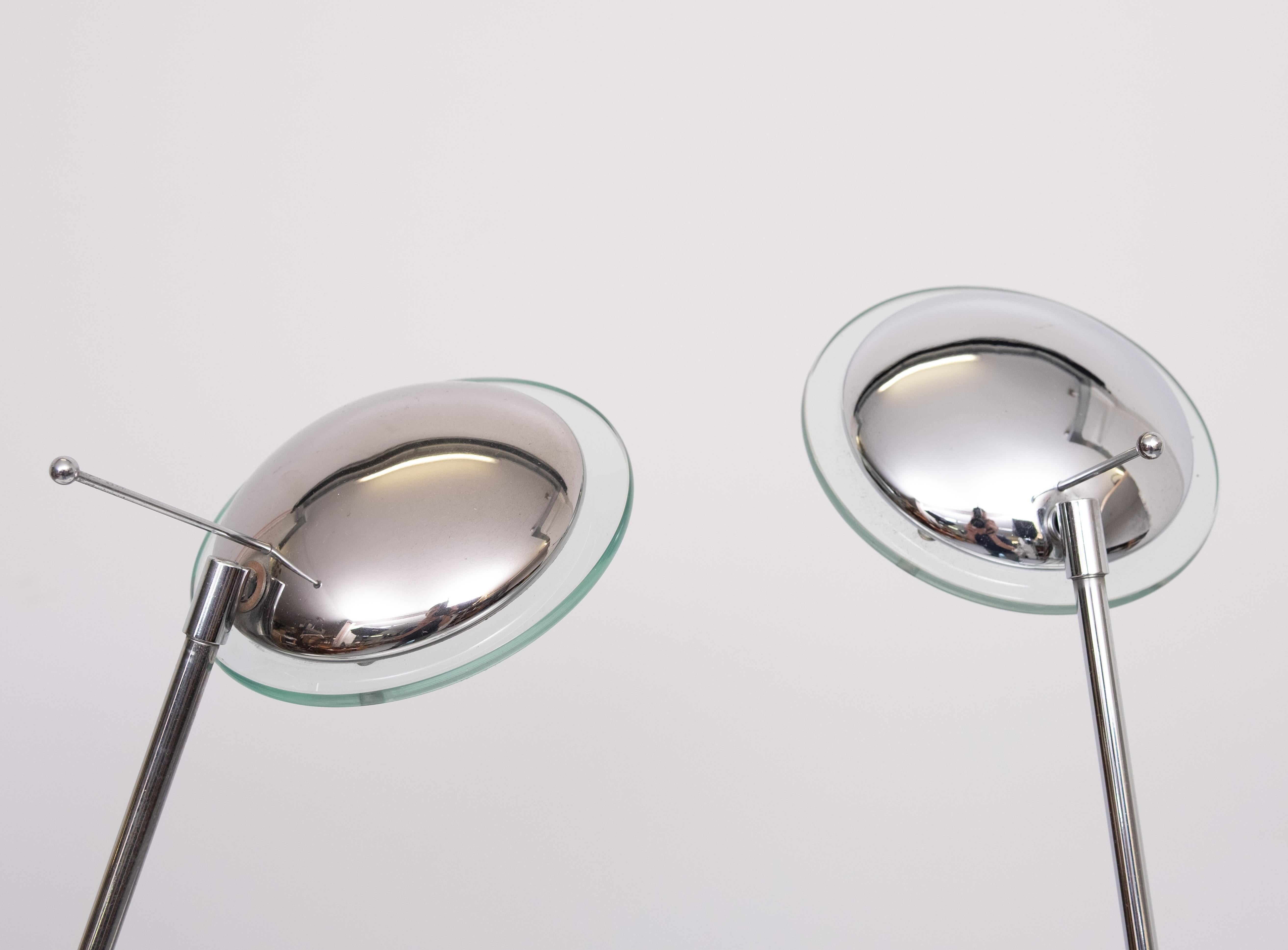 Fin du 20e siècle Herda Postmodern Halogen Counterbalance Design Vintage Desk Lamps . en vente