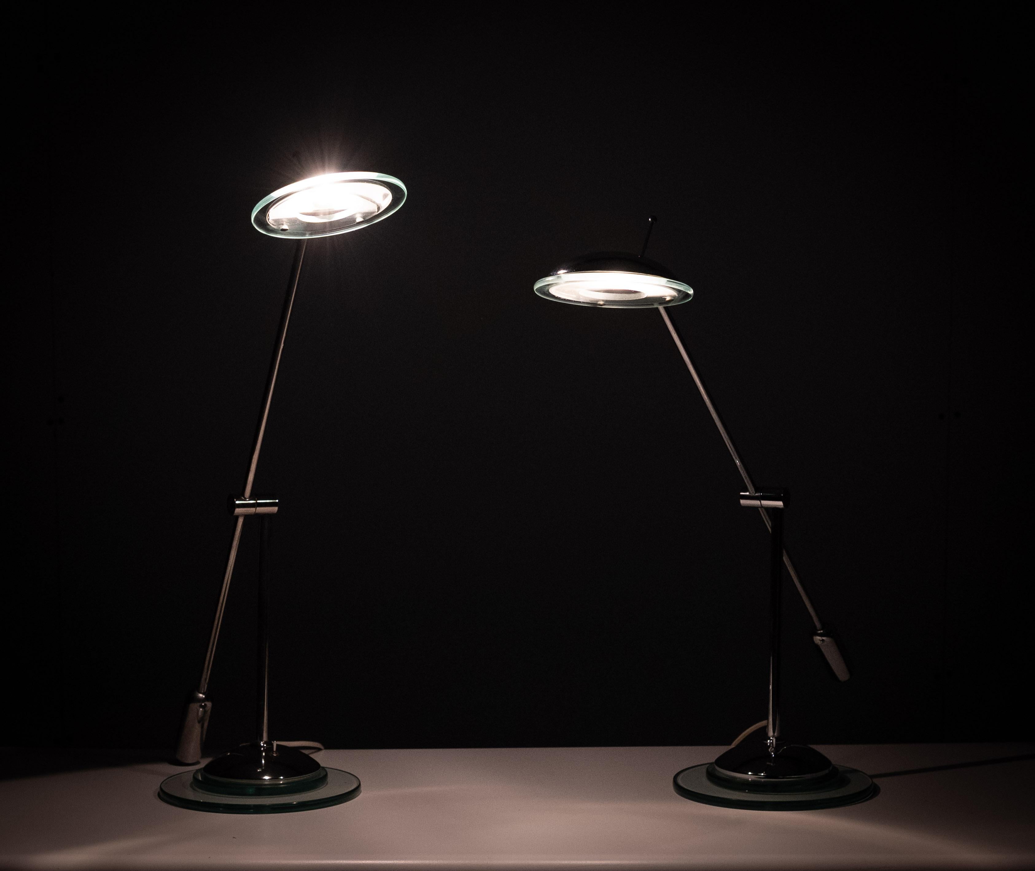 Herda Postmodern Halogen Counterbalance Design Vintage Desk Lamps . en vente 2