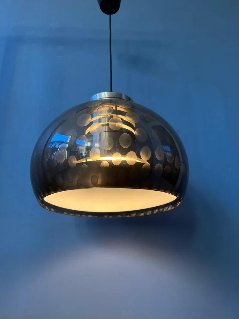 Herda Space Age Mushroom Pendant Lamp, 1970s In Good Condition For Sale In ROTTERDAM, ZH