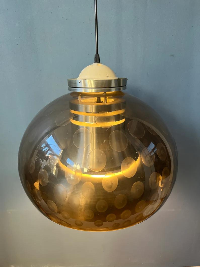 20th Century Herda Space Age Mushroom Pendant Lamp, 1970s For Sale