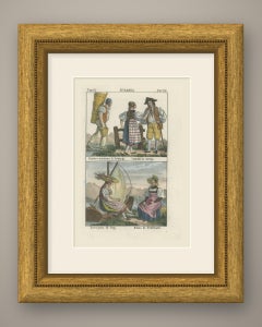 Herdsman of Fribourg, Zurich Peasants and Women of Zug and Neuchatel, 1842
