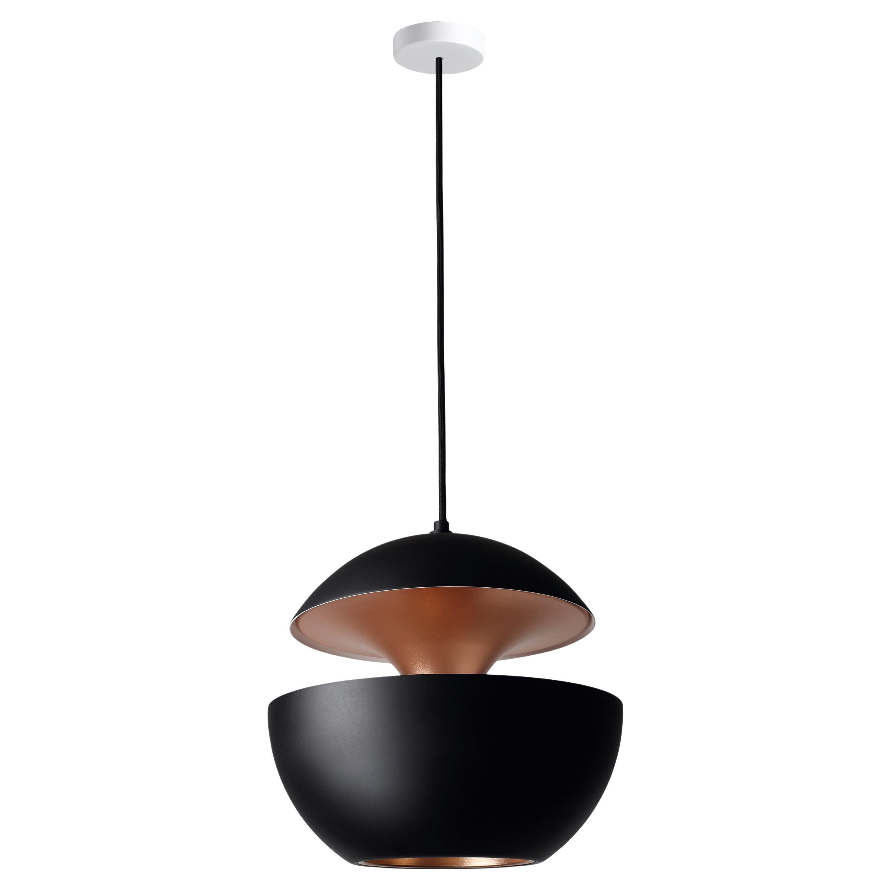 Here Comes the Sun Large Black and Copper Pendant Lamp by Bertrand Balas For Sale