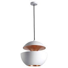 Here Comes The Sun Large White and Copper Pendant Lamp by Bertrand Balas