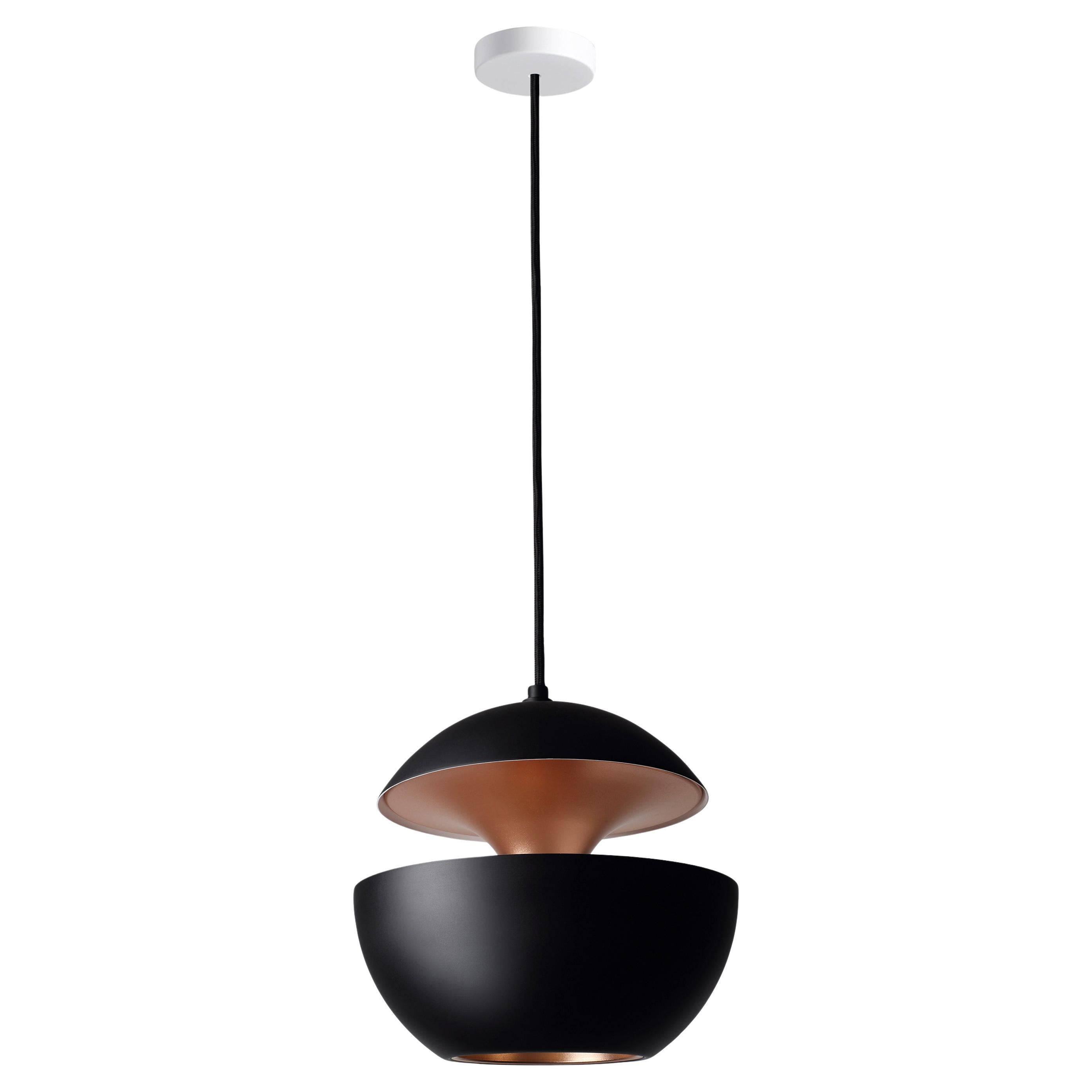 Here Comes the Sun Medium Black and Copper Pendant Lamp by Bertrand Balas For Sale