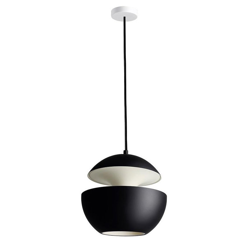 Here Comes the Sun Medium Black and White Pendant Lamp by Bertrand Balas For Sale