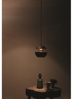Here Comes the Sun Small Black and Copper Pendant Lamp by Bertrand Balas