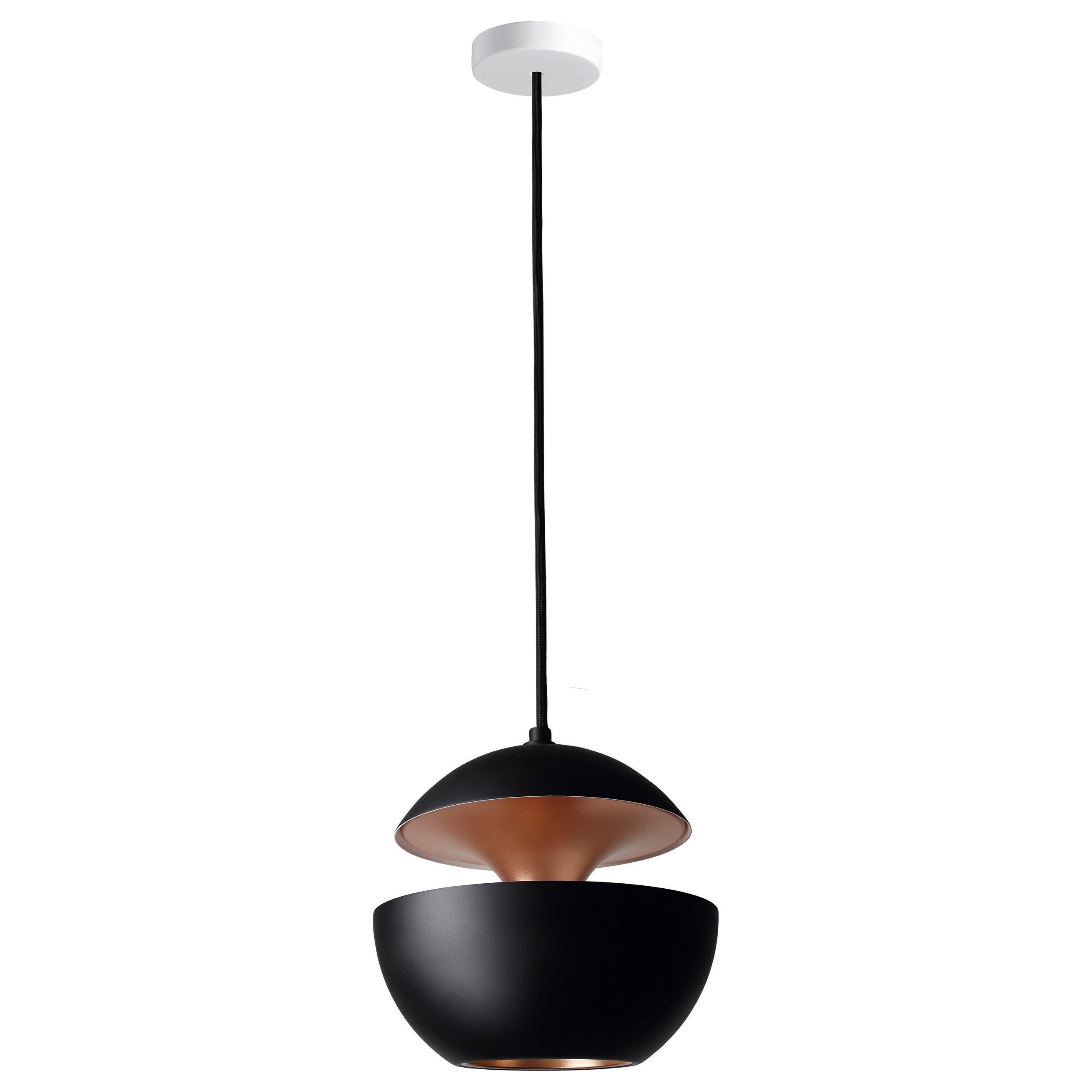 Here Comes the Sun Small Black and Copper Pendant Lamp by Bertrand Balas For Sale