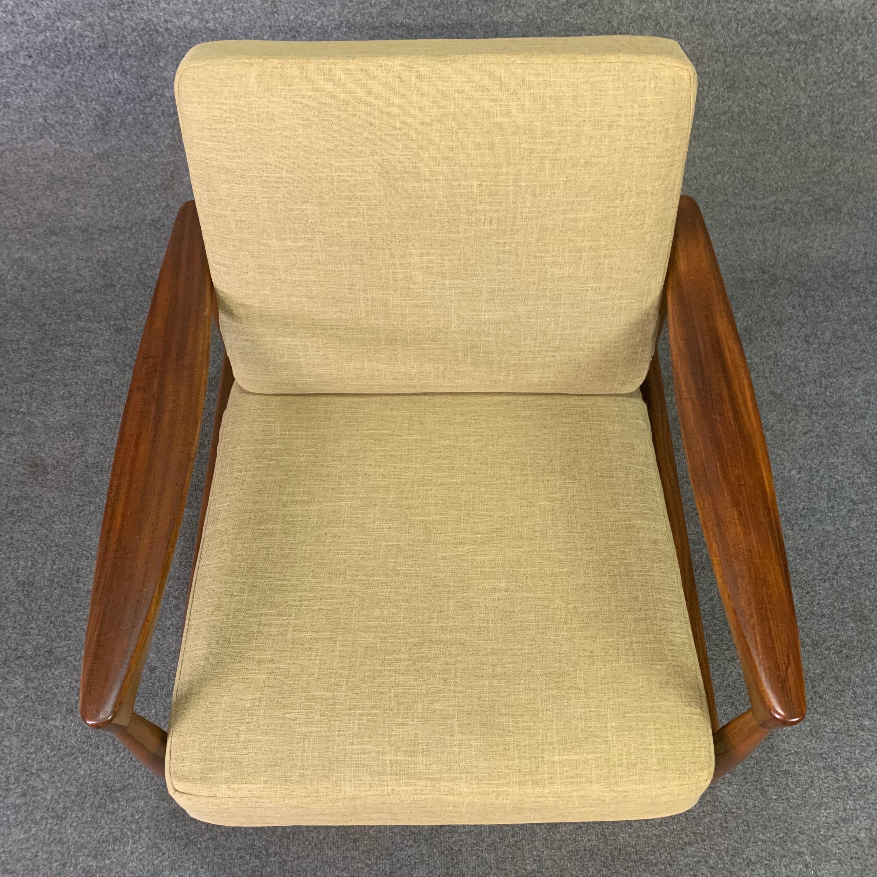 Teak Here is a Beautiful Modern Lounge Chair Model 