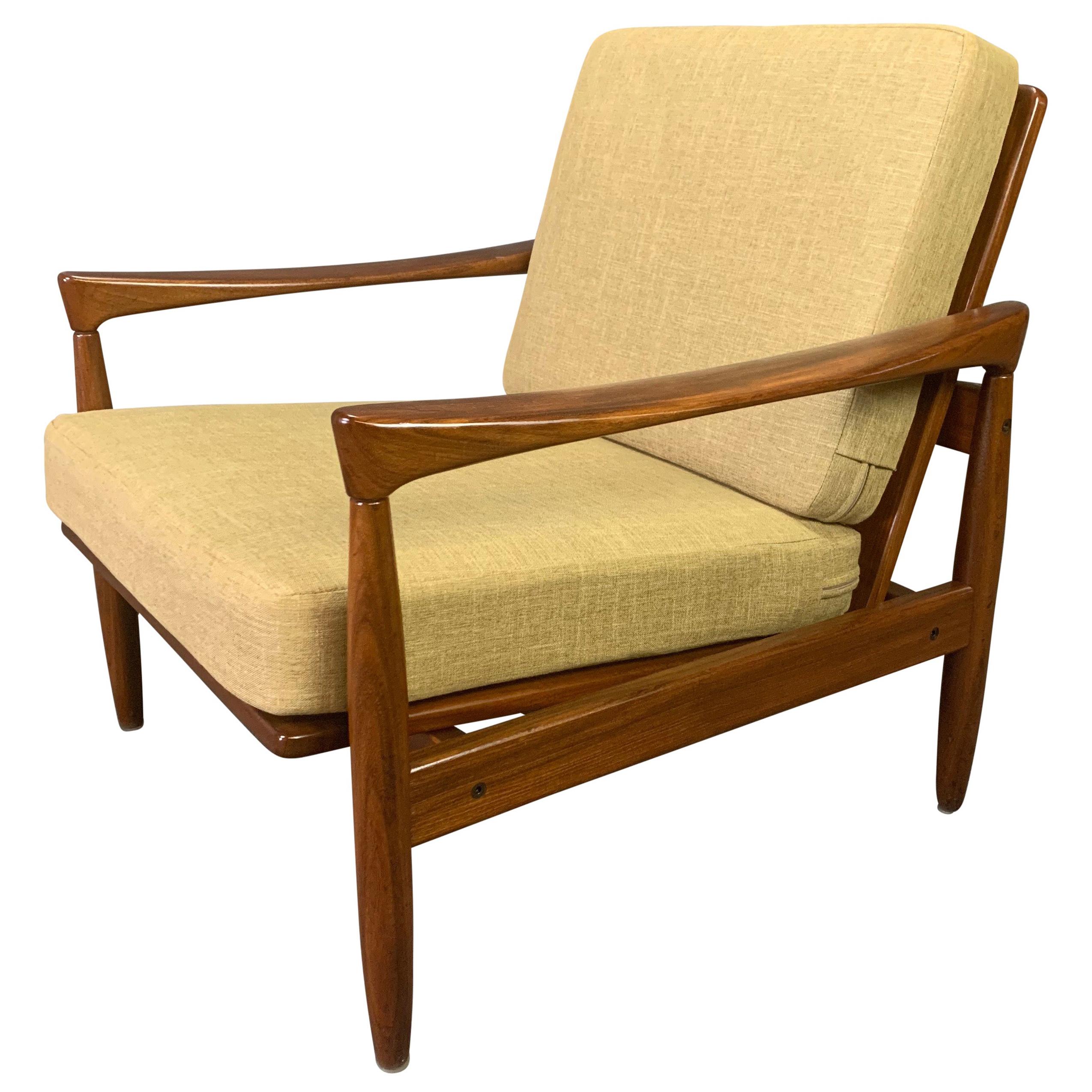 Here is a Beautiful Modern Lounge Chair Model "Kolding" Designed by Erik Wortz