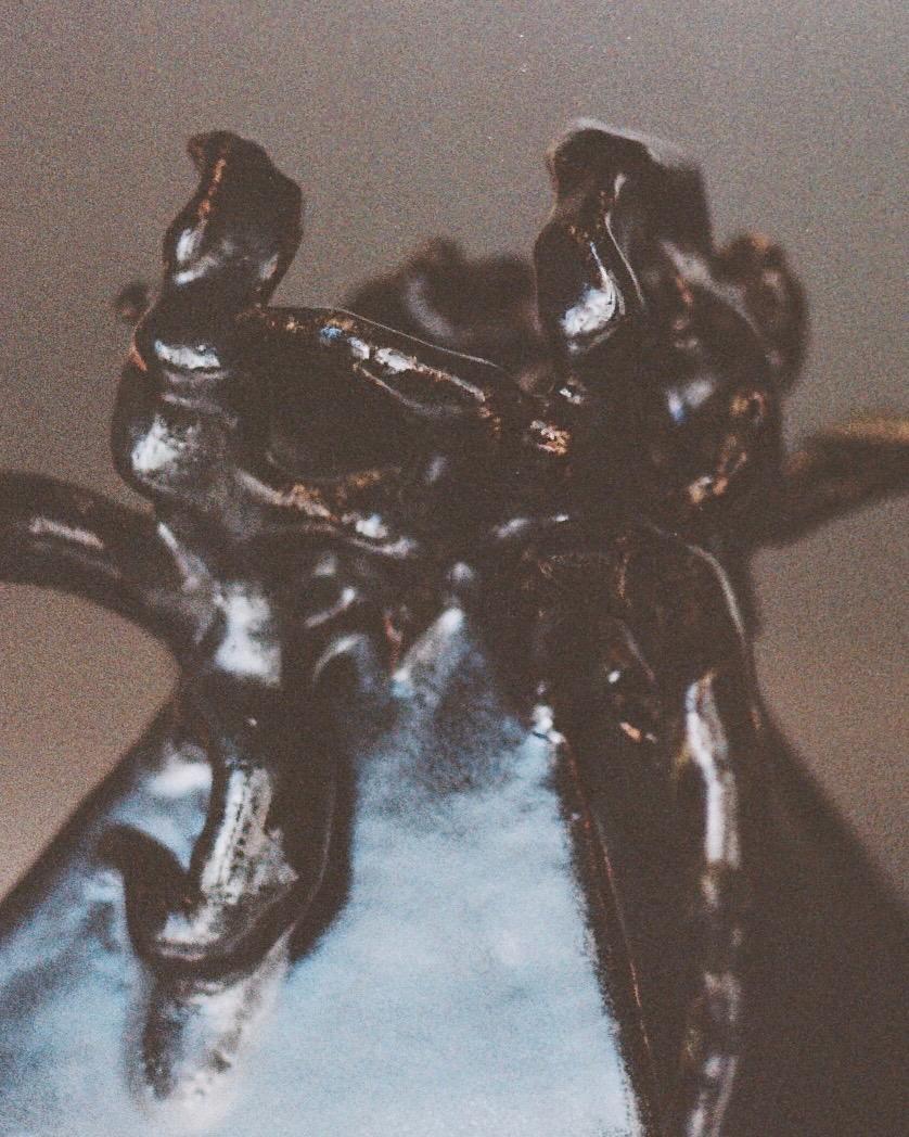 French Here My Soul Sculpture in Glazed Ceramic by Lucile Rebeirot For Sale