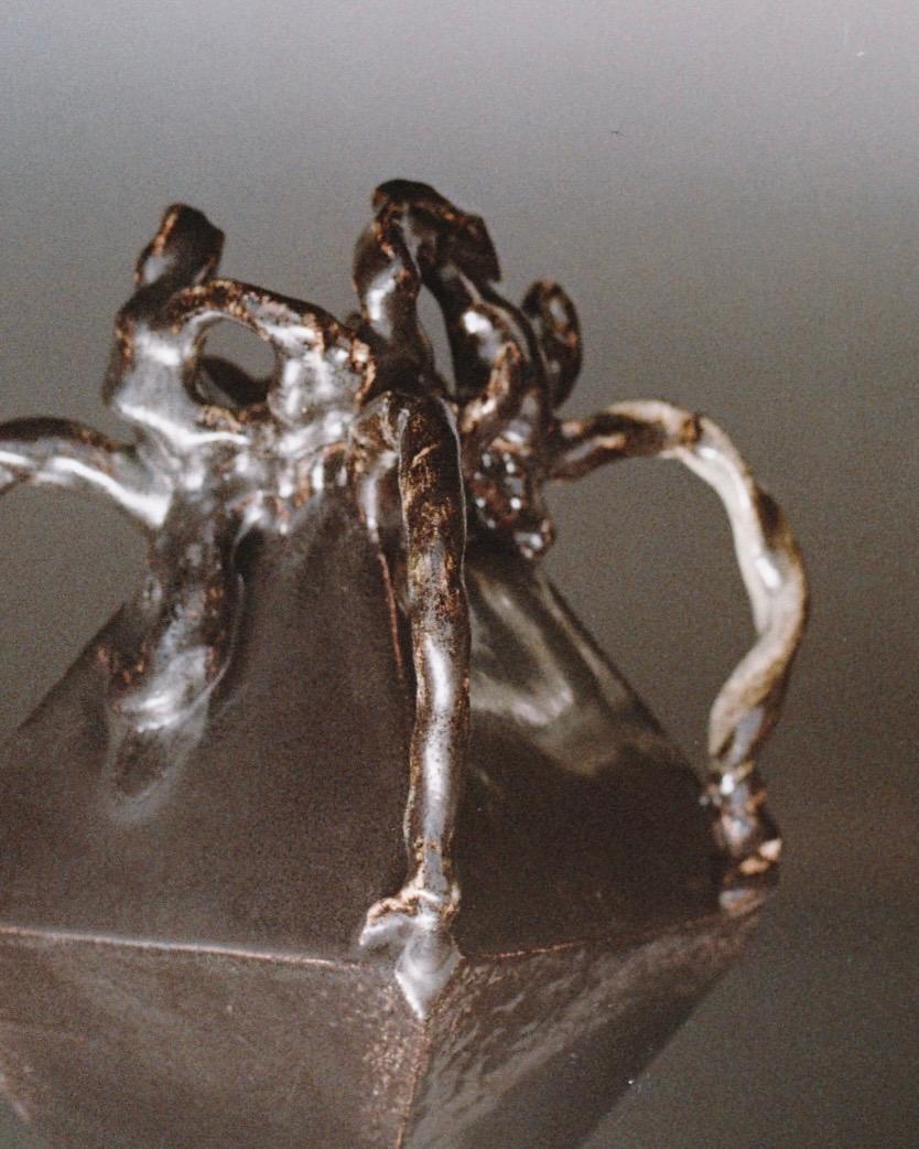 Other Here My Soul Sculpture in Glazed Ceramic by Lucile Rebeirot For Sale