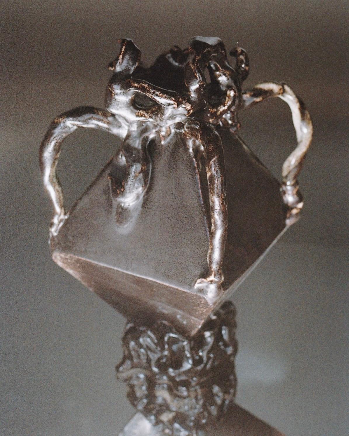 Here My Soul Sculpture in Glazed Ceramic by Lucile Rebeirot In New Condition For Sale In Geneve, CH
