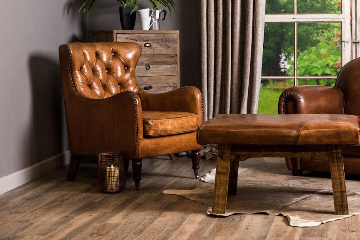 A fine Hereford leather Chesterfield armchair, 20th century.

This beautifully crafted leather Chesterfield armchair is the perfect chair for any traditionally styled interior. Its pressed button back and subtle detailing means it’s a feature