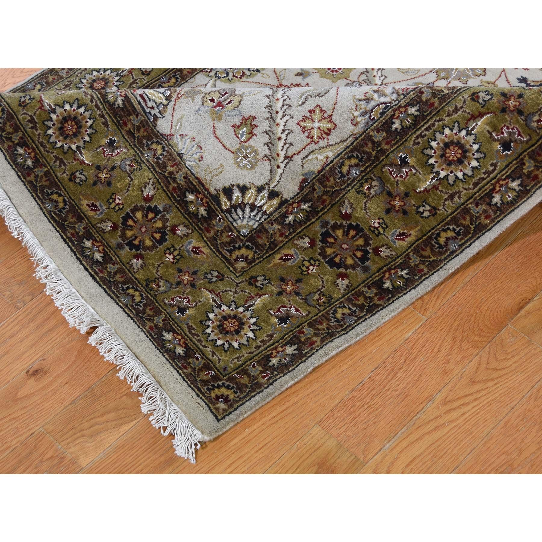 Contemporary Hereke Design Wool and Silk 300 Kpsi Hand Knotted Extra Large Runner Rug