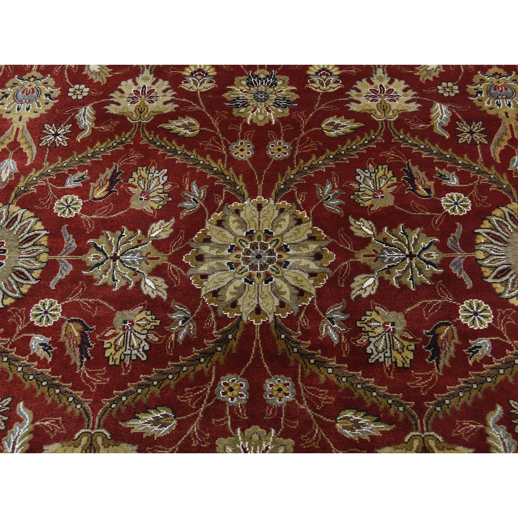 Hereke Design Wool and Silk Hand Knotted 300 Kpsi Round Oriental Rug 2