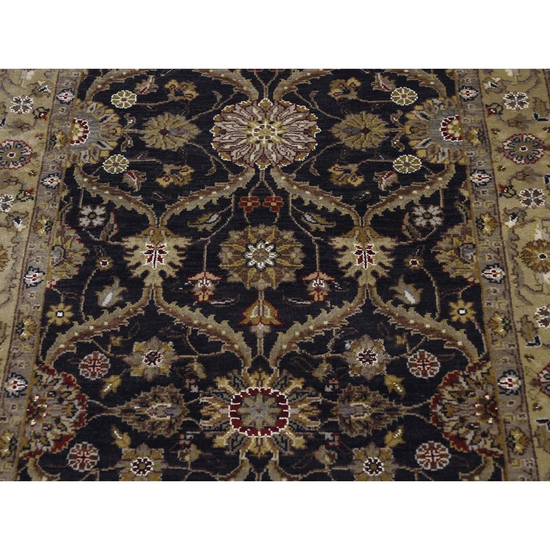 Hereke Design Wool and Silk Hand Knotted 300 Kpsi Runner Rug 2