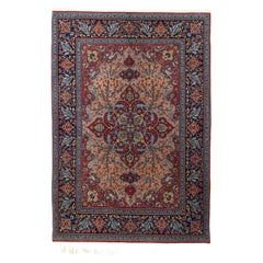 Extremely Fine Wntique Persian Tehran Wool Rug 4'7'' x 6'8''