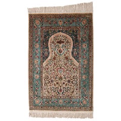 Hereke Rug, a Silk Prayer Rug from Turkey