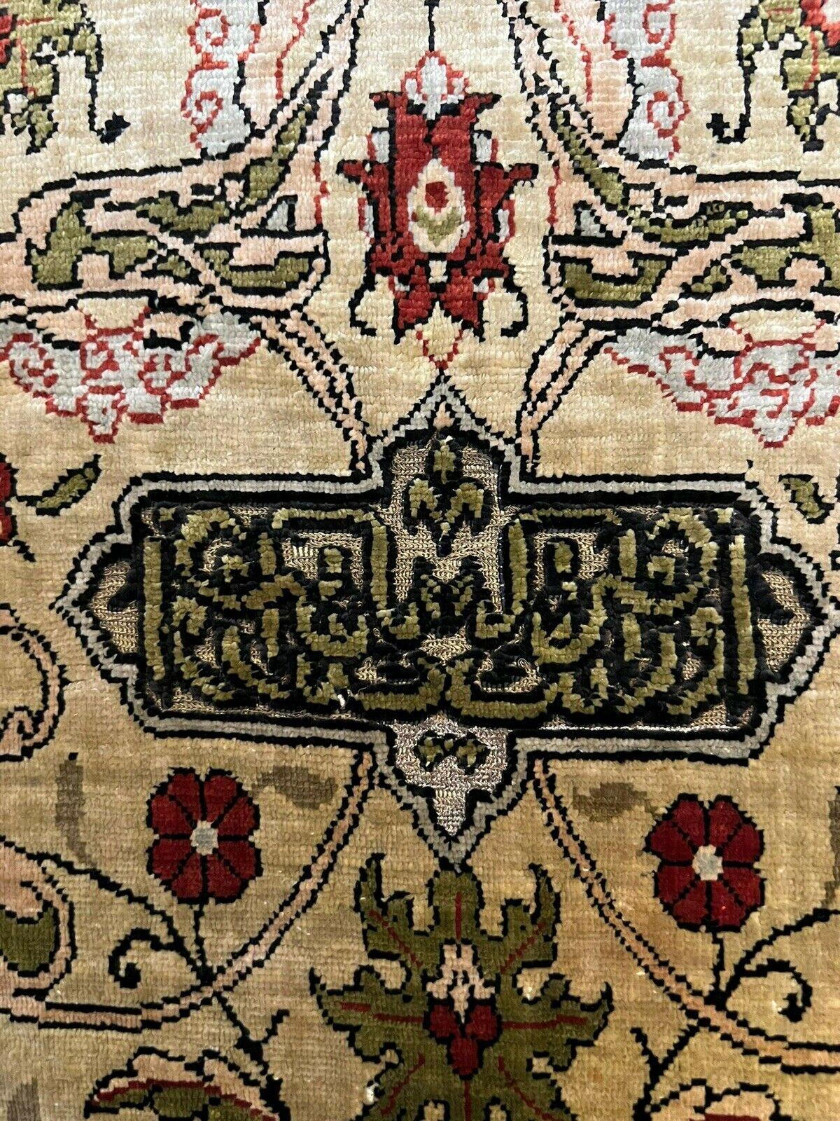 Hereke Silk Carpet For Sale 5