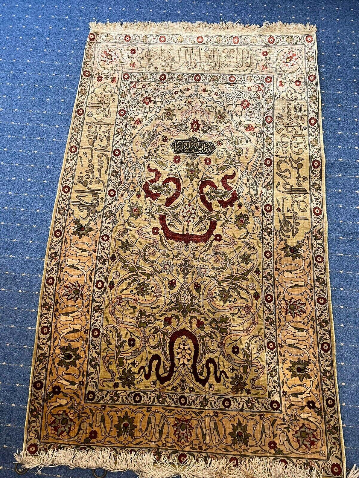 Hereke Silk Carpet For Sale 3