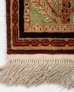 Hereke Seide "Great Wall" Bildteppich 2,5' x 1,5'
