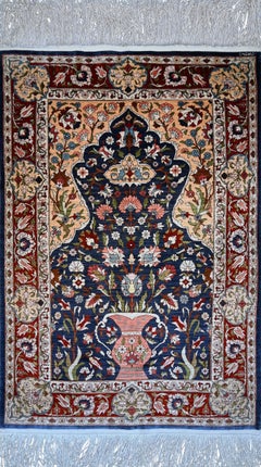 Tappeto Hereke in seta su seta – Turchia, 1970 circa – 62×93 cm, n. 1716
