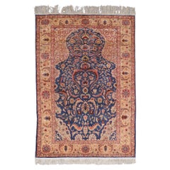 Hereke Silk Rug - Mid 20th Century