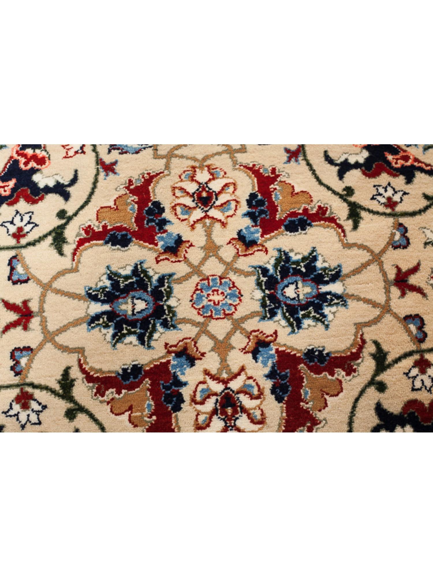 Contemporary Hereke Wool & Cotton Carpet - Turkish Anatolian Rug - Beige & Khaki Green Colors For Sale