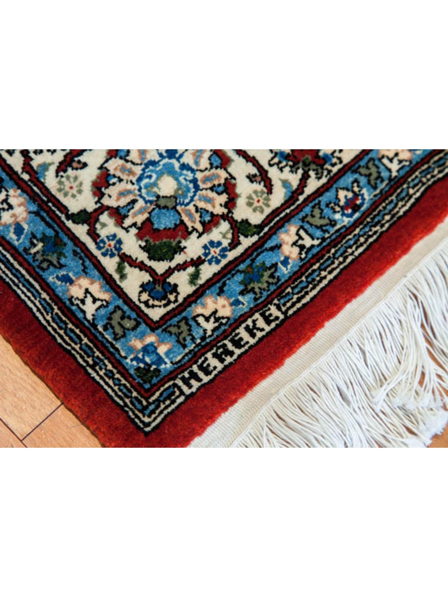 Oushak Hereke Wool & Cotton Carpet, Turkish Anatolian Rug