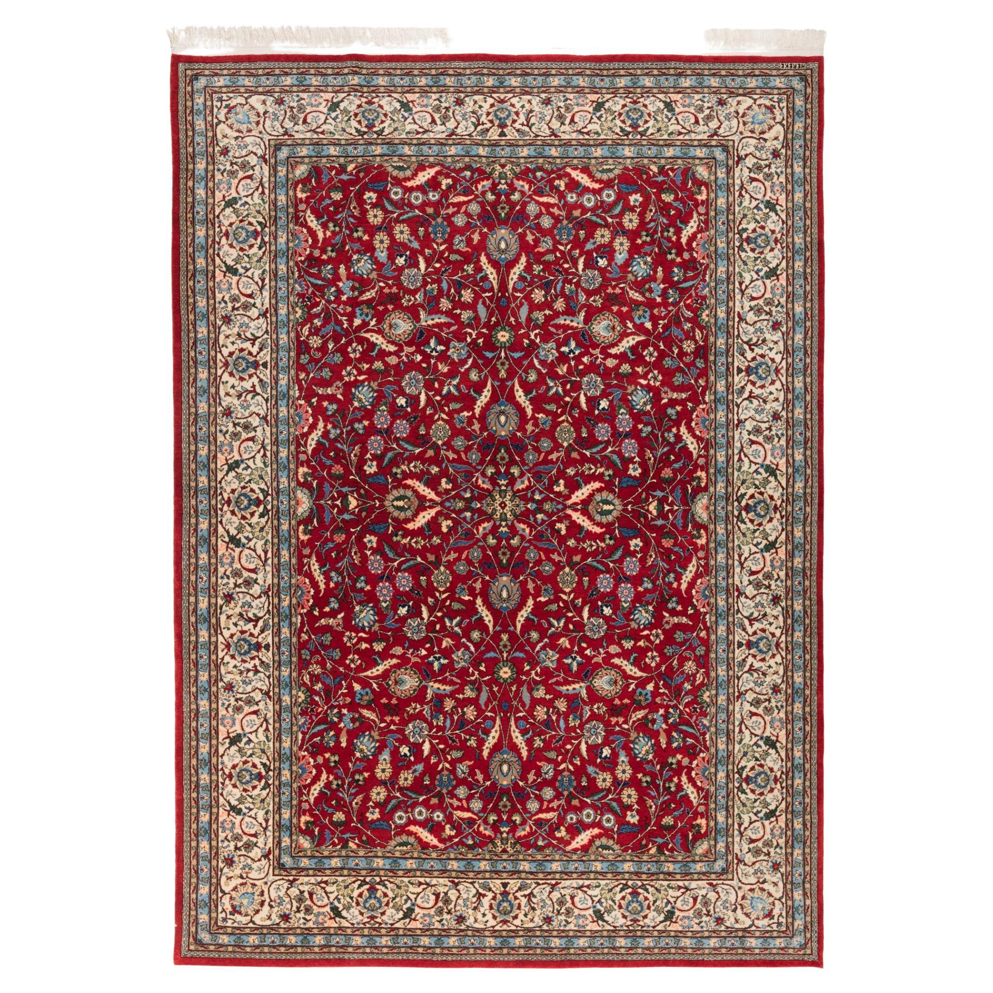 Teppich aus Wolle und Baumwolle von Hereke – türkischer anatolischer Teppich 