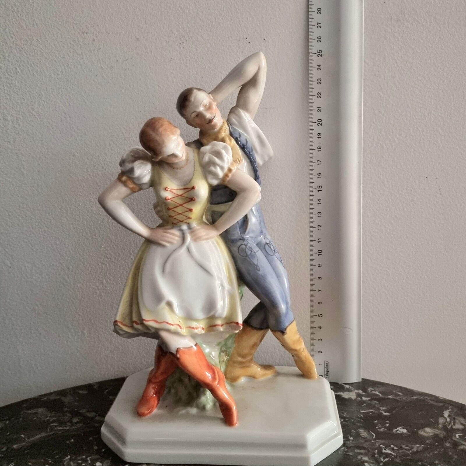 HEREND 1941, statuette en porcelaine « Danseurs », vintage Unisexe en vente