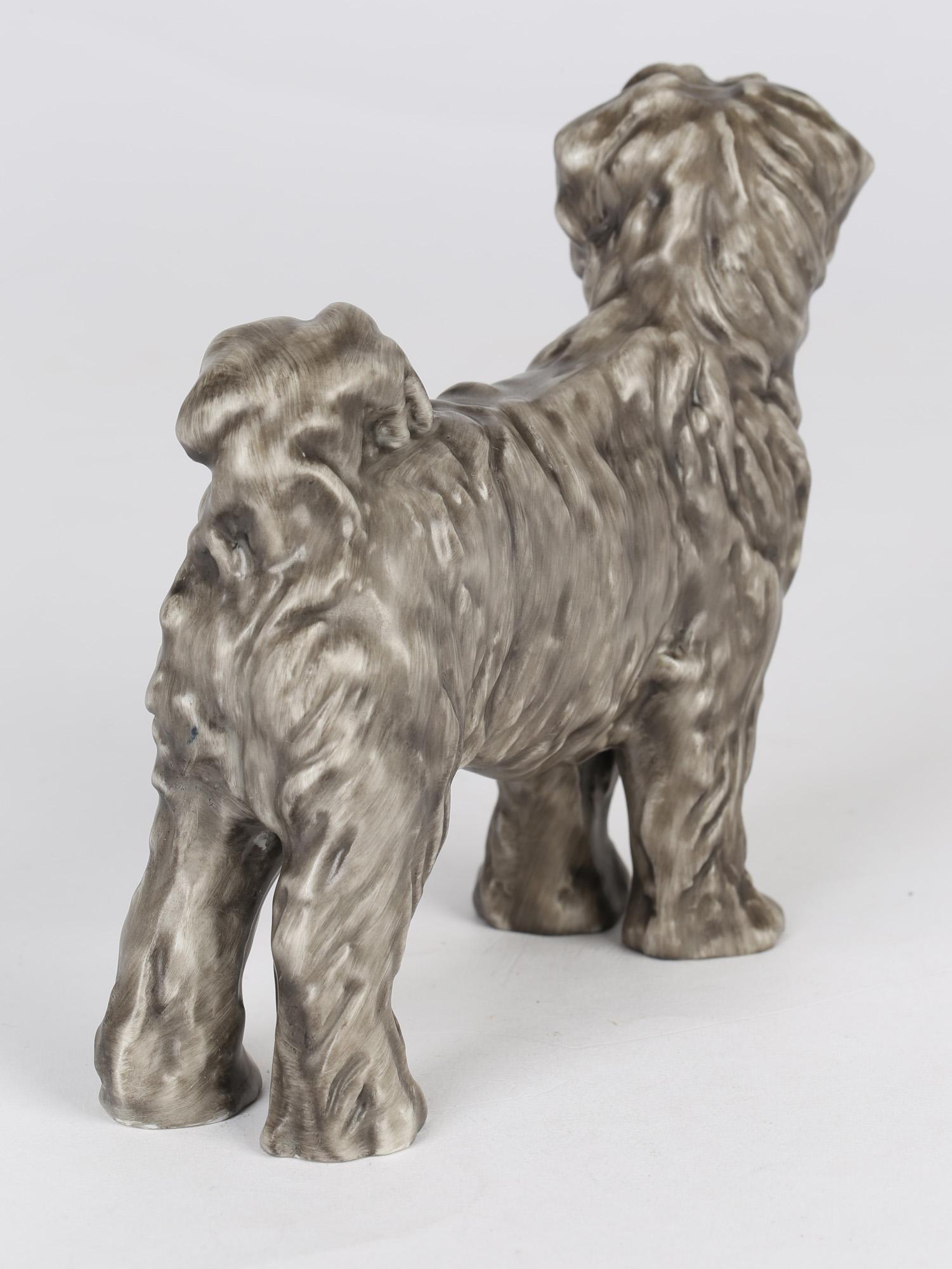 Herend Art Deco Porcelain Puli Sheepdog Figure by Gyula Maugsch 5
