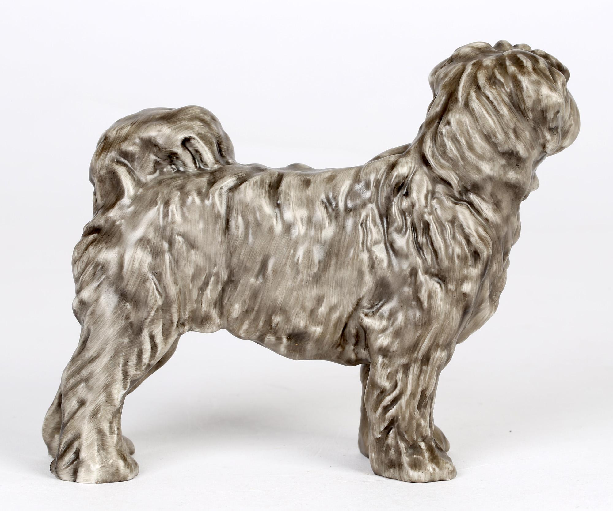 Herend Art Deco Porcelain Puli Sheepdog Figure by Gyula Maugsch 2