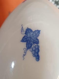 Herend "Blue Grapes" Hand Painted Porcelain Egg Box, Hungary, 2021, New