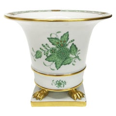 Herend "Chinese Bouquet Apponyi Green" Small Cache pot
