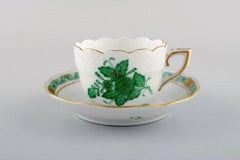 Herend "Chinese bouquet" Coffee Service for Six People in Porcelain