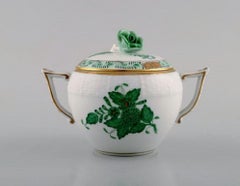 Herend "Chinese Bouquet" Sugar / Creamer Set in Porcelain, Mid-20th Century