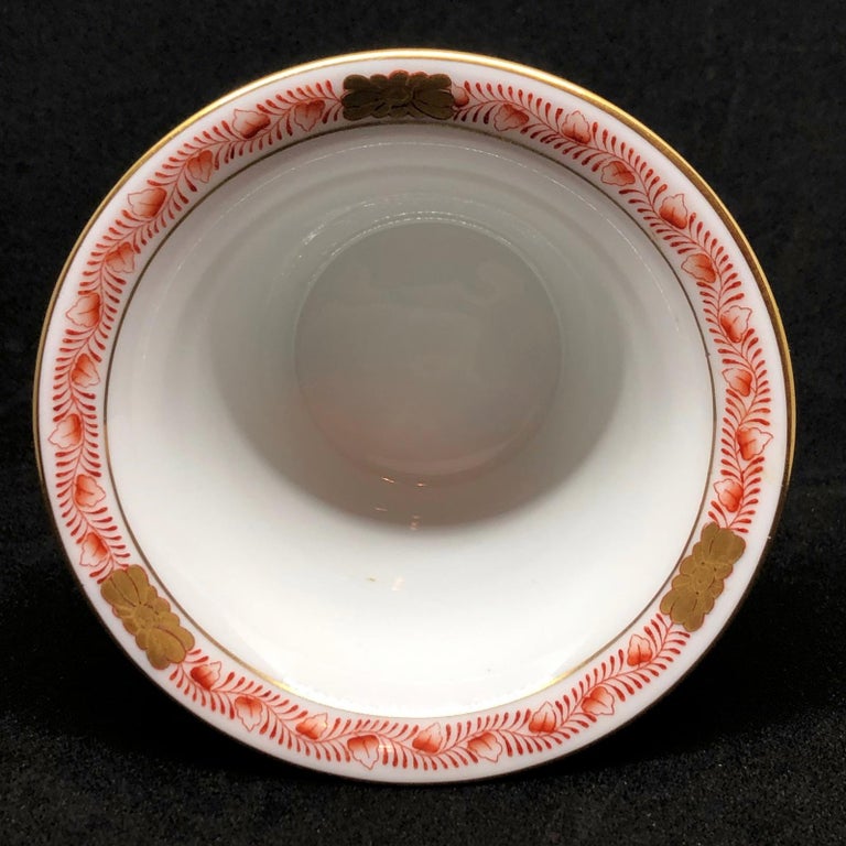 Herend Decor "Apponyi Orange" Vase Hand Painted Hungarian Porcelain