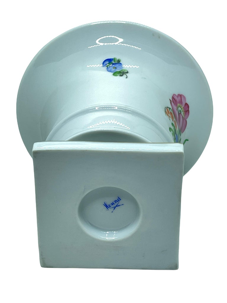 Herend Decor "Flower Bouquet" Vase Hand Painted Hungarian Porcelain