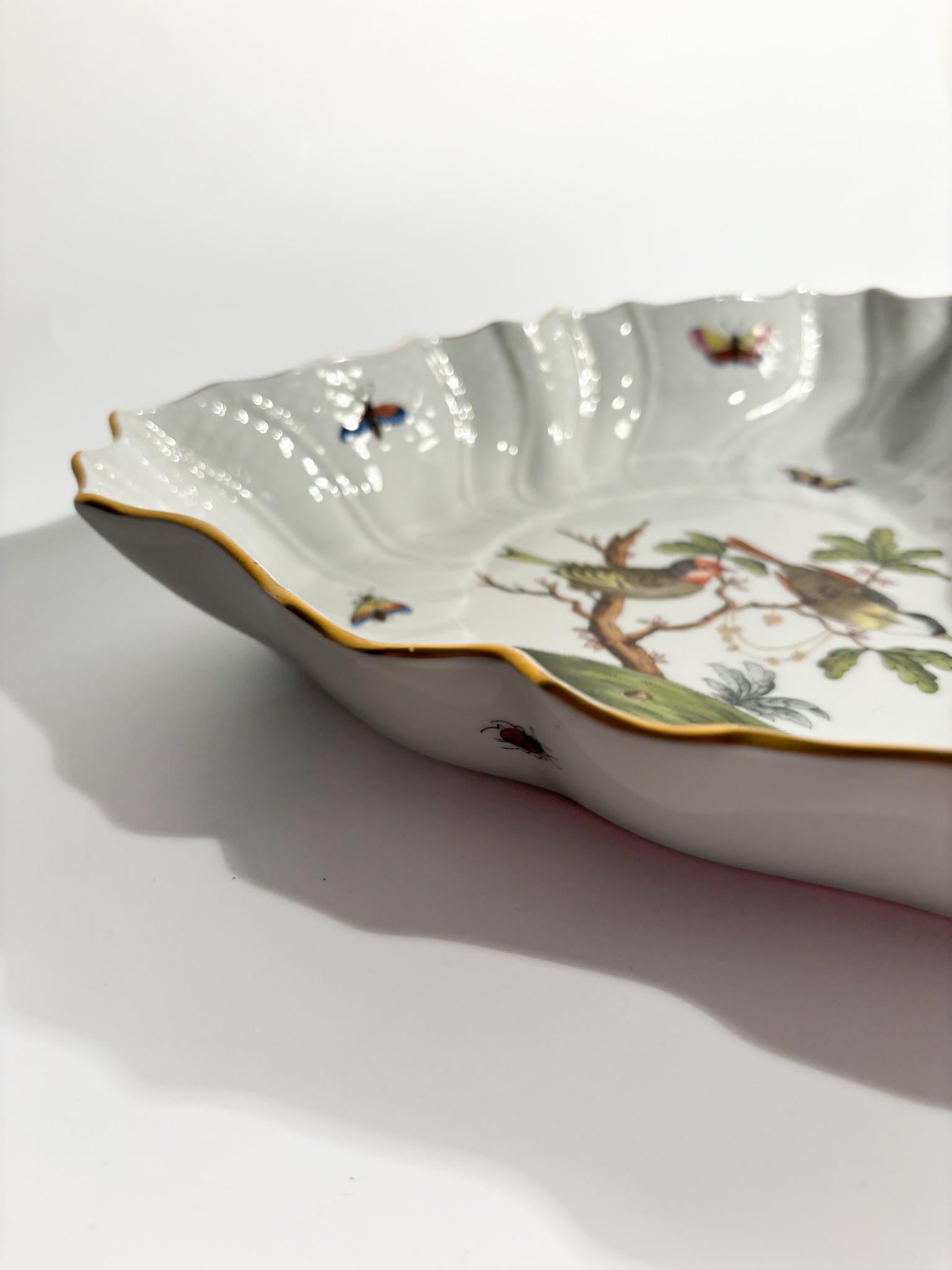 Herend Hand-Painted Porcelain Centerpiece from the 1950s 1