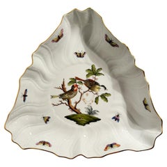 Vintage Herend Hand-Painted Porcelain Centerpiece from the 1950s