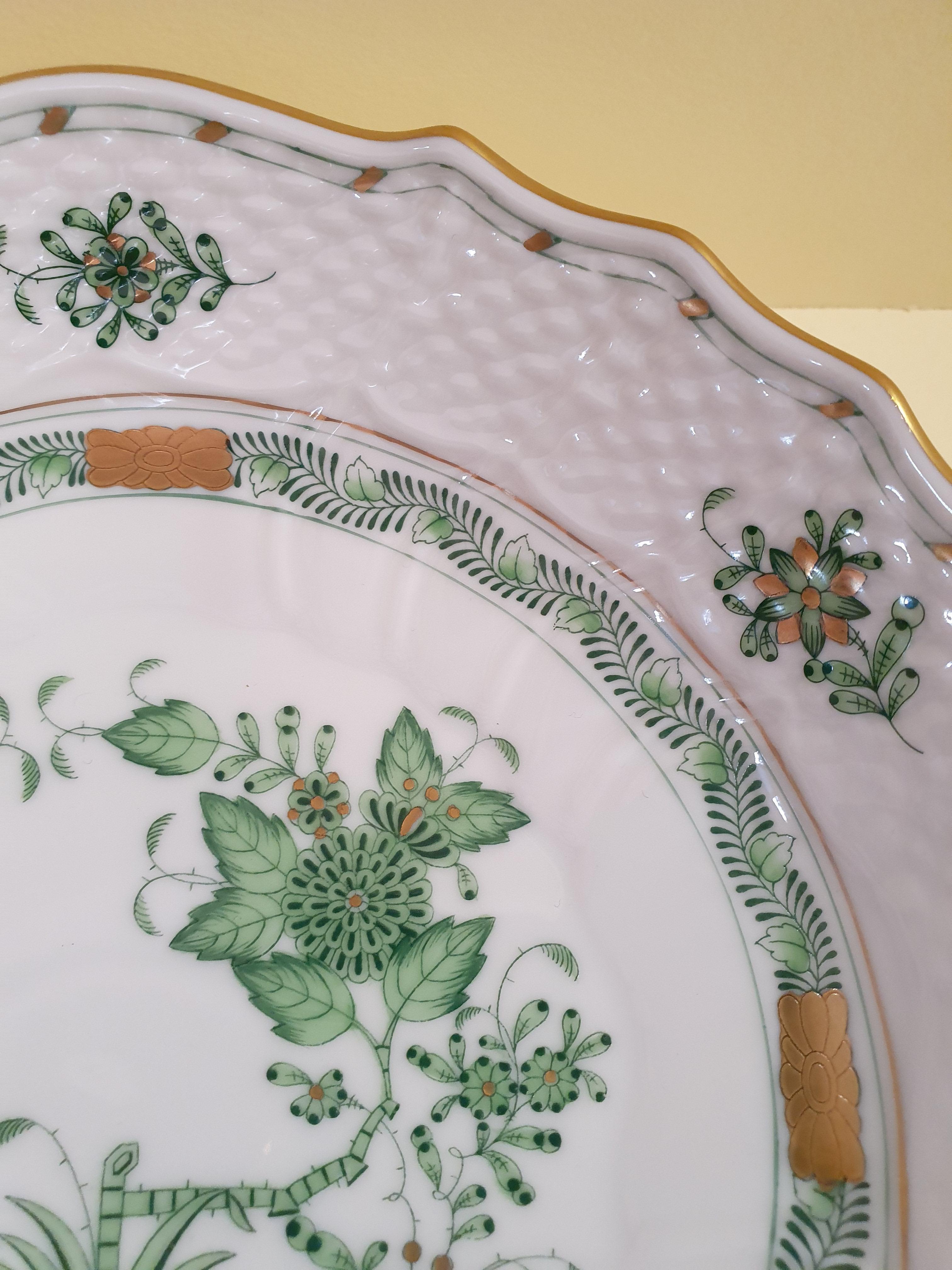 Rococo Herend Hand Painted Porcelain 