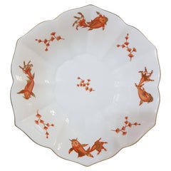 Herend "Happy Fish" Hand Painted Hungarian Porcelain Bowl, Modern