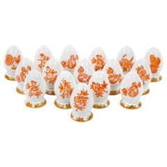 Herend Hungarian Porcelain Tableware Salt & Pepper Service / 16 Pieces