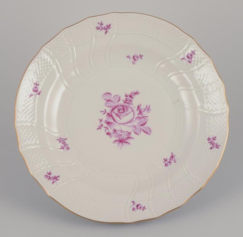 Herend, Hungría. Juego de seis platos llanos de porcelana. en Excelente estado para la venta en Copenhagen, DK