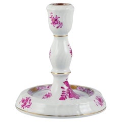 Herend, Hungary, Chinese Bouquet Raspberry, candle holder.