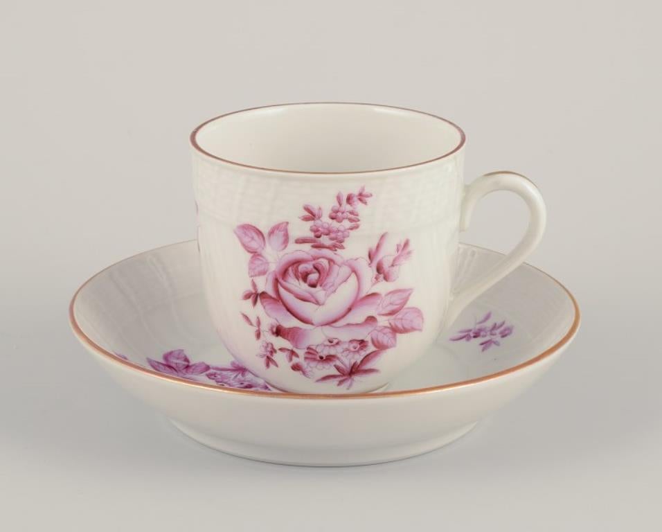 Hungarian Herend, Hungary. Complete three-person coffee set in porcelain. For Sale