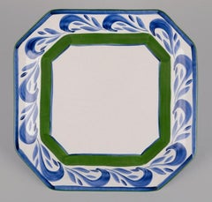 Herend, Hungary. Four square ceramic plates. Approx. 1980