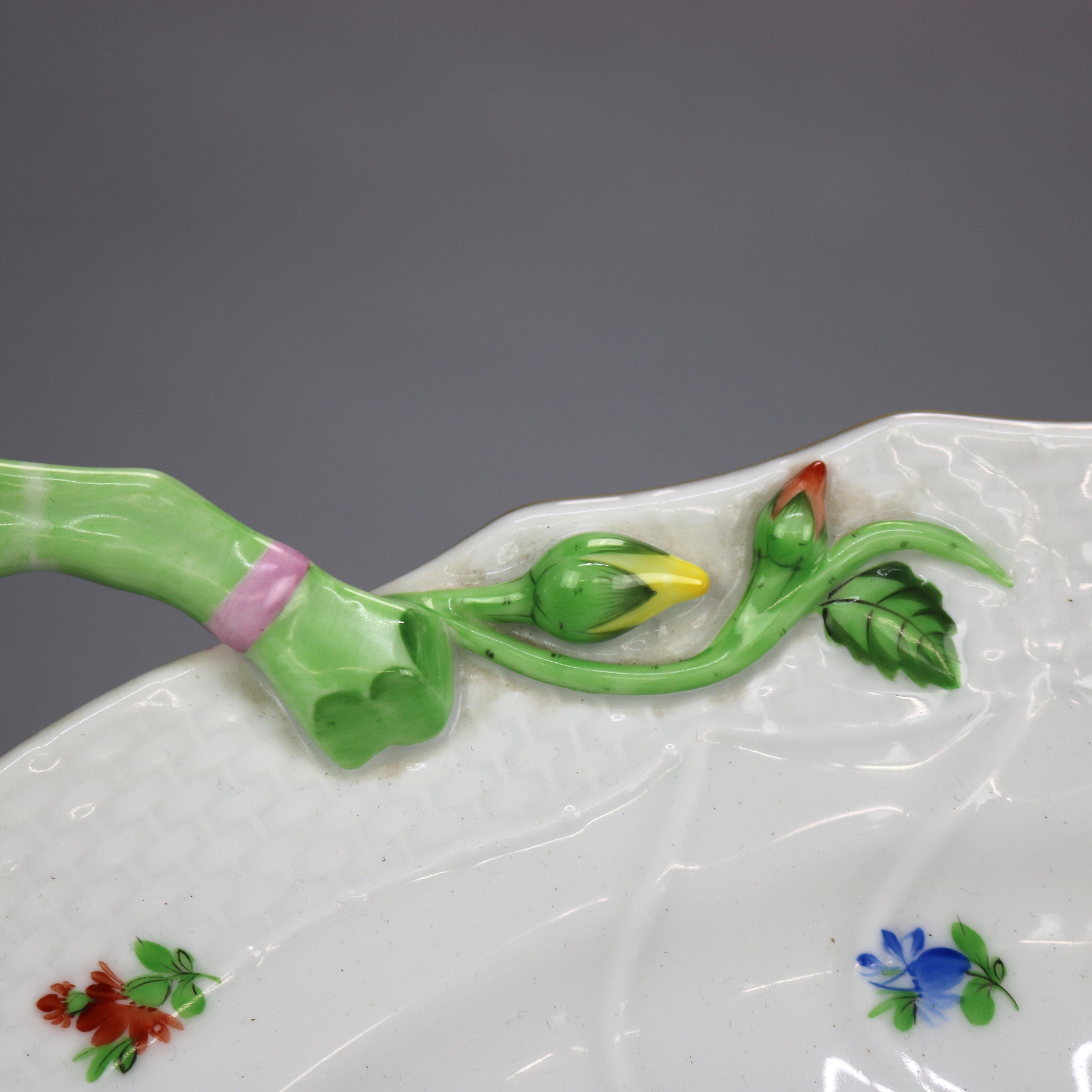 Herend Hungary Hand Painted Porcelain & Gilt Tureen & Liner 20th C 4